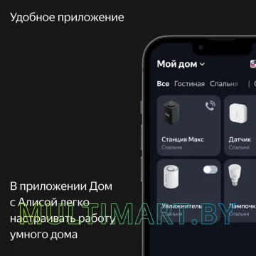 Умная колонка Яндекс Станция Макс (с хабом умного дома Zigbee, бирюзовый) картинка 12